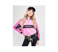 Red Run Activewear Twin Flame Cropped Windbreaker - Black - Womens XXS