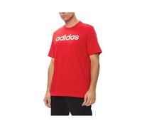 (Red, S) Adidas Essentials Mens T Shirts Embroidered Logo