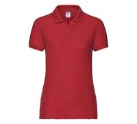 (Red, S) Lady-Fit 65/35 Polo