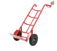 Red Sack Truck Barrow Hand Heavy Duty Two Wheel Industrial Trolley Tyre Up To 200Kg