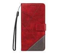 (red, Samsung S25 Ultra) Oily Premium Pu Leather Phone Case For Samsung S25 S24 S23 S22 S21 A16 A26 A36 A56 A15 A35 A55 A14 A34 A54 A13 A53 Stand Holder Wallet Case With Strap