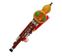 Red Sandalwood C Key/B Flat Performance Type Hulusi Chinese Folk Musical Instrument With Case Professional Hulusi (Color : Bb key)