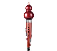Red Sandalwood Hulusi Three-tone Detachable C Key/B Flat Professional Playing Woodwind Instrument Professional Hulusi (Color : C key)