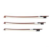 Red Sandalwood Violin Bow for 1/4 1/8 1/10 Sized Violins with White Horsetail Hair Designed for Stable Arch Shape and Even Sound Response (1/4)