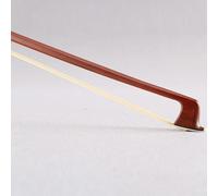 Red Sandalwood Violin Bow with White Horsehair for 1/4 1/8 1/10 Beginner Violins Silver Plated Handle Designed for Consistent Sound (1/4)