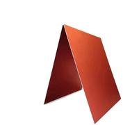 Red Sandblasted Anodized Aluminum PlatePlate With A Thickness Of 0.5/0.8/1.5/2mm(100X100X1.2mm1pcs)
