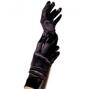 Red satin gloves, Size One size -2, Poids 0.040 Kg, Color Black