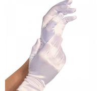 Red satin gloves, Size Talla única 3, Poids 0.040 Kg, Color White