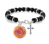 Red Screw Mexico Totems Ancient Civilization Beaded Bracelet Boho Jewelry