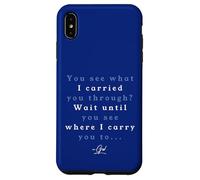 Red Sea Moments See What I Carried You Through Exodus 14 Case for iPhone XS Max