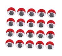 Red Self Adhesive Googly Eyes for Puppets Dolls 100pcs 20mm