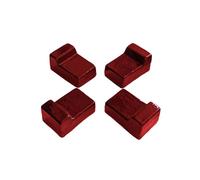 (Red) Set of Ceramic Feets/Legs For Barbecue, 4 pcs