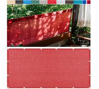 Red Shade Net 180g/m² - 2.5m x 6m UV-Resistant Sun Protection Net with Eyelets for Greenhouse Balcony Patio Cover - 95% Shade Blocker
