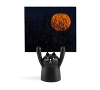 Red Shadow Planet Nebulae Blue Memo Holder Cartoon Black Cat Stand Decoration