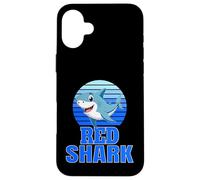 Red Shark Family Reunion Squad First Last Name Case for iPhone 16 Plus