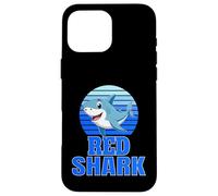 Red Shark Family Reunion Squad First Last Name Case for iPhone 16 Pro Max