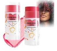 Red Shimmer Face Paint Stick - Twist-Up Cream Foundation & Glitter Makeup, Waterproof, Sweat-Resistant & Washable, Smooth Quick-Dry Application for Halloween, Festivals, Pride Sports Events