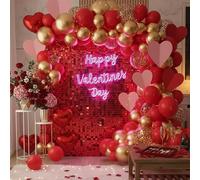 Red Shimmer Wall Backdrop, 24 Panels, 6x4 Ft Photo Backdrop | wedding backdrop birthday backdrop party decoration photo booth backdrop bridal shower baby shower event decoration