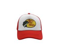 (Red) Shops Pro Bass Baseball Caps Sun Protection Mesh Adjustable Breathable Outdoor