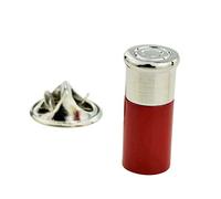 Red Shotgun Cartridge Lapel Pin Badge X2AJTP103