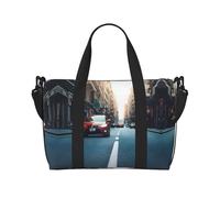 Red Shoulder Travel Bag Car Bike Bag Single Shoulder Bag Gym Fitness Weekend Bag Black One Size, Black, One Size