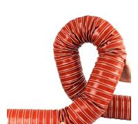 Red Silicone Air Ducting Flexible,Length 3.28ft,High Heat Exhaust Hose Brake Cooling Duct for Car, Garage(11.5cm)