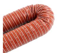 Red Silicone Air Intake Hose， Brake Cooling Duct， Flexible Insulated Air Ducting Vent Hose， Dryer Exhaust Hose Length(4m/13.1ft)(168mm)