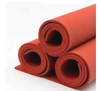 Red Silicone Foam Board，High Temperature Resistant Sheet - Soft Sponge Laminating & Pressing Mat, 1/2/3/5/8/10/20mm Thickness(500x500x1mm)