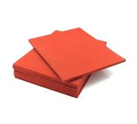 Red Silicone Foam Mat for Laminating Machine - High Temp Resistant Foam Silicone Pad, 1pc, Soft Elastic Sponge Board for Pressing(100x100mm,3mm)
