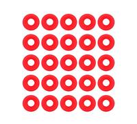 Red Silicone Grolsch Bottle Gaskets, Heat-Resistant Reusable Seals, 25-Pack Homebrew Beer Bottle Gasket for Craft Brewing, Home Brewing, DIY Fermentation