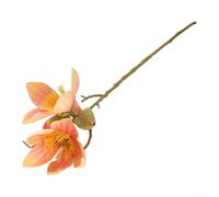 Red Silk Fabric Fake Flower 43cm Home Staging Prop(Orange)