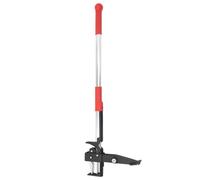 (Red, silver and black) vidaXL Weed Remover Stand Up Weed Puller Red and Silver Anodised Aluminium