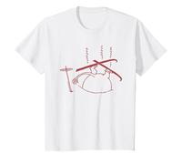 Red Skiing Moomintroll Stuck in Snow Winter Games Kids T-Shirt