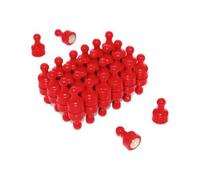 Red Skittle Magnet for Fridge, Office, Whiteboard, Noticeboard, Filing Cabinet - 12mm dia x 20mm tall - Pack of 48