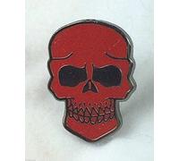 RED SKULL QUALITY HARD ENAMEL LAPEL PIN BADGE