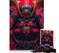 Red Skull Samurai Warrior 1000 Piece Jigsaws for Adults Puzzle Strengthen Recall Stress Relief Quality Edge Bday Surprise (50x75cm)
