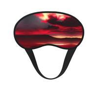 Red Sky at Night Starry Blocking Light Mask Sleep Aid, Comfortable Blackout Sleep Mask for Travel Yoga, Soft Eye Cover