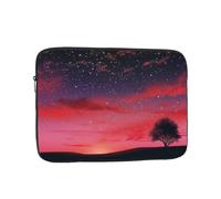 Red Sky at Night Starry Laptop Case 17 inch, Water Resistant Laptop Sleeve Shockproof Protective Traveling Computer Bag Portable Business Briefcase for Men Women