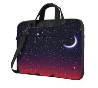 Red Sky At Night Starry Printed Waterproof Laptop Case Ultra-Thin Portable One-Shoulder Laptop Bag 600d Oxford 13in/14in/15.6in