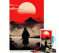 Red Sky for The Samurai Hard Jigsaw Puzzle for Adults 1000 Pieces Intellect Toy Cozy Time Quality Cut (38x52cm)