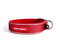 (RED, SMALL) EzyDog Neo Classic Dog Collar | Neoprene Dog Collar