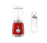 (Red) Smeg BLF03 Blender + BGF03 Bottle To Go Bundle