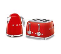 Smeg Tsf03, Klf03 4-Slice Toaster & Kettle Set In Red Red