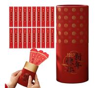 Red Snake Envelope - Lottery Tube, Red Envelope Bucket, New Year Society Annual General Meeting | Lottery Props, Moon Lucky Money, Festive Red Envelopes for Celebrations, N