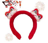 Red Snake Plush Headband, Spring Festival Snake Headband 2025, Cute Plush Zodiac Snake Headband, Animal Headband of the Year of the Zodiac Serpent, Pho Party Decoration