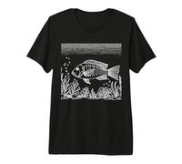 Red Snapper Line Art Aquarist Premium T-Shirt