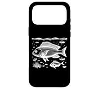 Red Snapper Line Art Fish Lover Case for iPhone 17 Pro Max