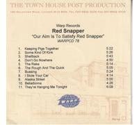 Red Snapper - Our Aim Is To Satisfy Red Snapper