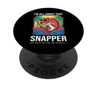 Red Snapper Whisperer Fish Lover Saltwater Fishing Ocean PopSockets Adhesive PopGrip