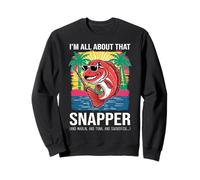 Red Snapper Whisperer Fish Lover Saltwater Fishing Ocean Sweatshirt
